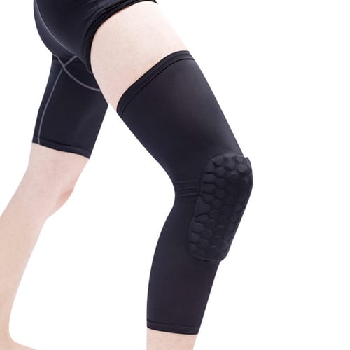 Sports Knee Pad Crashproof Antislip Basketball Leg Long Sleeve Protective Gear 