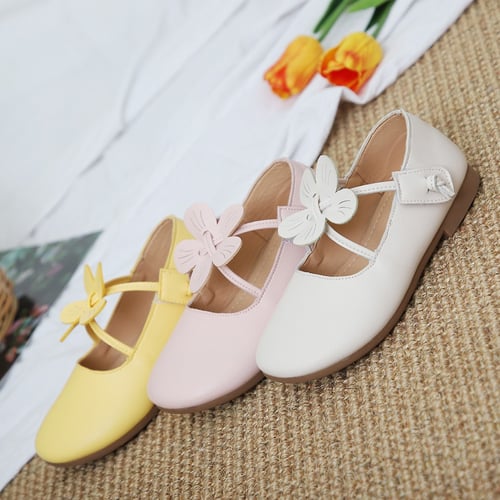 Toddler Child Kid Baby Girls Flower Single Princess Leather Shoes Casual Sandals 
