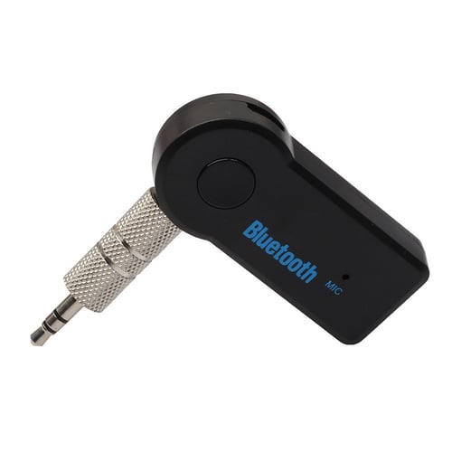 Bluetooth Wireless 3.5mm Car Aux Audio Stereo Music Receiver Adapter+Mic For PC 