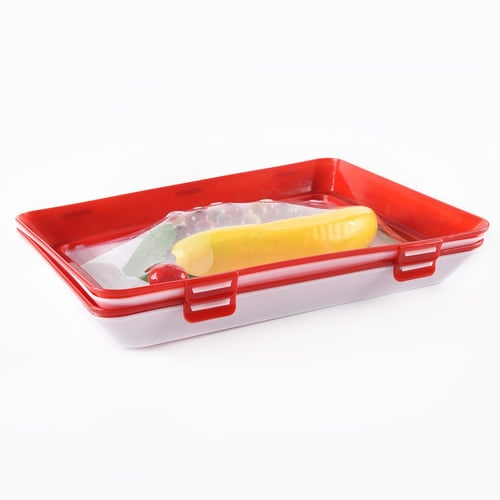 3pcs Creative Food Preservation Tray Healthy Kitchen Tools Storage Container Set 