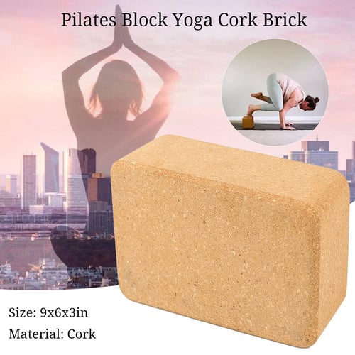 3PCS Yoga Blocks Foam EVA Brick And Yoga Strap Stretch Belt Exercise Prop Fitnes 