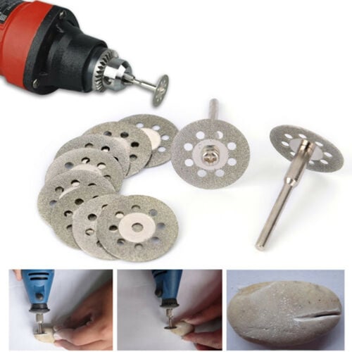 10PCS Double Sided Diamond Cutting Discs Set Tool Replacement 20/22/25/30mm 