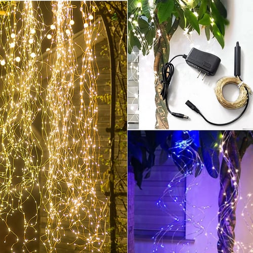 200 LEDs String Lights with 10 Strands Copper String Fairys Lights Bunch Lights 