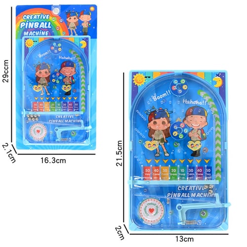 Mini Pinball Desktop Games Machine Cartoon Children Gifts Puzzle Toy Random *Z 
