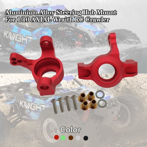 Aluminum Steering Knuckle Hub Mount Upgrade Part Set for 1/10 AXIAL-Wraith 90018 RC Model Car Truck 