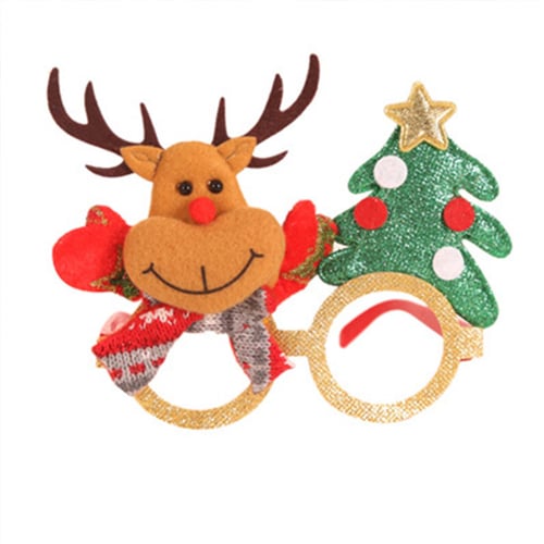 Christmas Prank Party Glasses Santa Snowman Adult Kids Gift Xmas Decoration Toy 