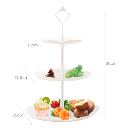 3 Tier Cupcake Stand Cake Dessert Wedding Event Party Display Tower Plate Holde 
