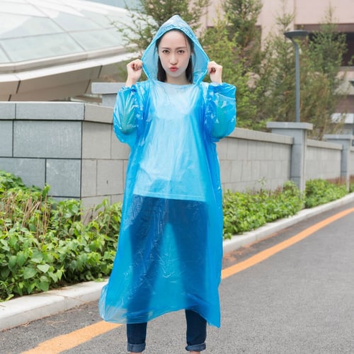 Camping Sports Events and Rainy Outdoors Emergency Waterproof Raincoat Drawstring Hood Poncho Plastic Clear Rain Gear for Theme Parks huaquyuedu 40PCS Rain Ponchos for Adults Disposable Hiking 