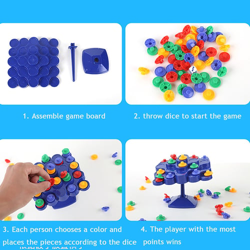 Brain Game Educational Stackable Balance Tree Toy Game – Fun Engineering Toy 