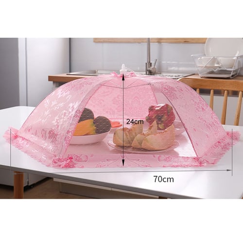 Food Umbrella Cover Picnic Barbecue Party Sports Fly Mosquito Tent Up Mesh Net 