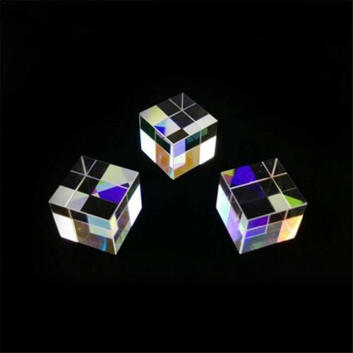 CMY Optic Prism Cube Optical Glass Prism RGB Dispersion Six-Sided Bright 