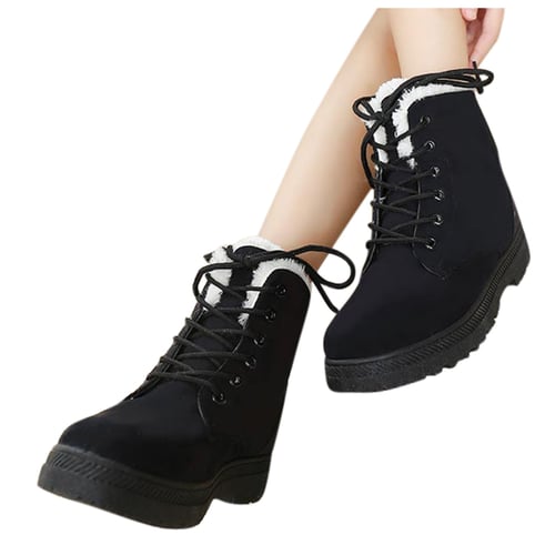 Snow Boots Flat-Heel Autumn and Winter Plus Size Cotton Short Womens Boots 