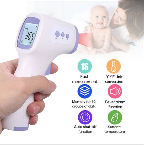 NEW Digital Non-contact IR Infrared Thermometer Forehead Body Temperature Meter 