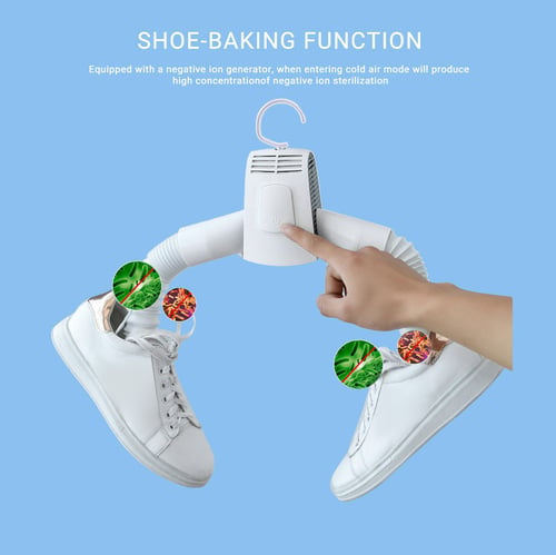 Shoes Electric Clothes Drying Rack Portable Dryer Hanger Travel Foldable 