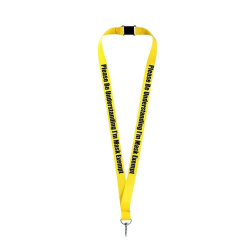 Face Mask Exemption Travel ID Card with Card Holder and Lanyard for Travel Shopping Face Mask Exempt Card 