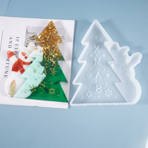 Merry Christmas Silicone Mold Jewelry Casting Resin Epoxy Mould Craft Decor Tool 