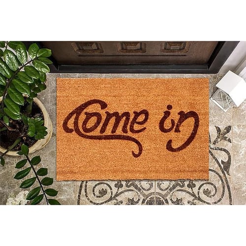 Welcome-Go Away Come In Doormat ndoor Outdoor Rubber Floor Mat Non Slip  ！ 。 