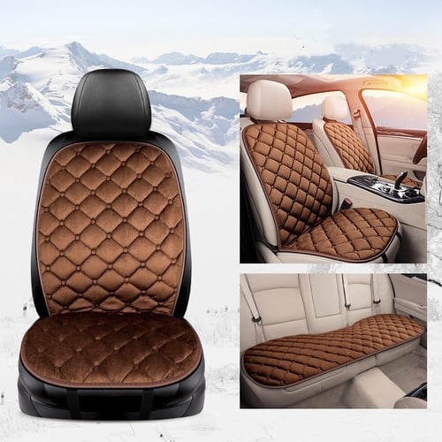 Thicken Plush Car Seat Cover Winter Warm Auto Front Seats Cushion Protector  Pad