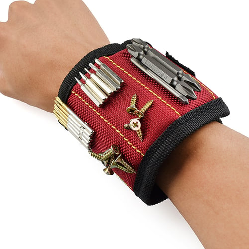 Magnetic Wristband Portable Tool Bag Belt Screws Nails Drill Bits Bracelet Repai 