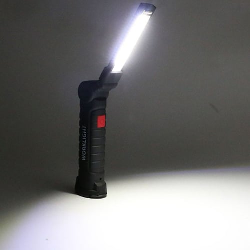 LED COB Inspection Lamp Work Light Flexible Rechargeable Hand Torch Magnetic B 