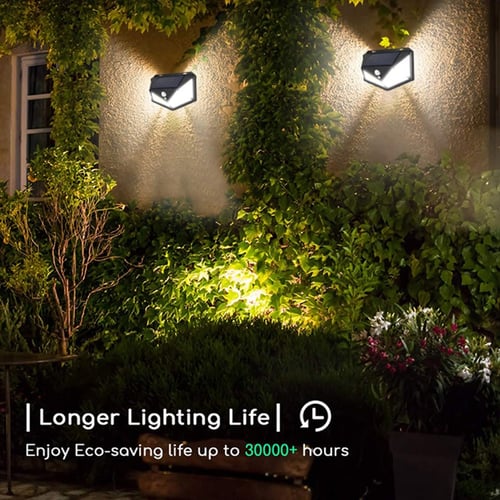LED Solar Power PIR Motion Sensor Light Outdoor Yard Garden Lamp Waterproof 