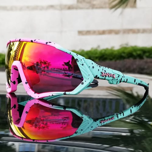 KAPVOE Photochromic Goggles Cycling Sunglasses Sport Road Mountain Bike Glasses 