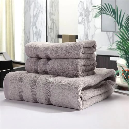 Lot of 5 Soft Cotton Absorbent Terry Sheet  Luxury Bath Hand Face Towels Beach 