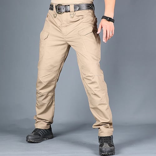 Men's Outdoor Military Tactical Pants Combat Cargo Waterproof Casual Trousers 