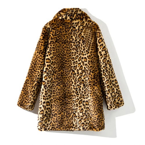 Faux Fur Coats Leopard Imitation Mink, Faux Mink Leopard Fur Coat