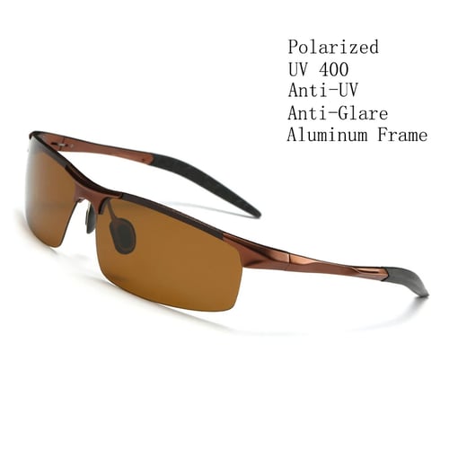 Men's UV400 Polarized Vintage Sunglasses Outdoor Sports Driving Glasses Eyewear 