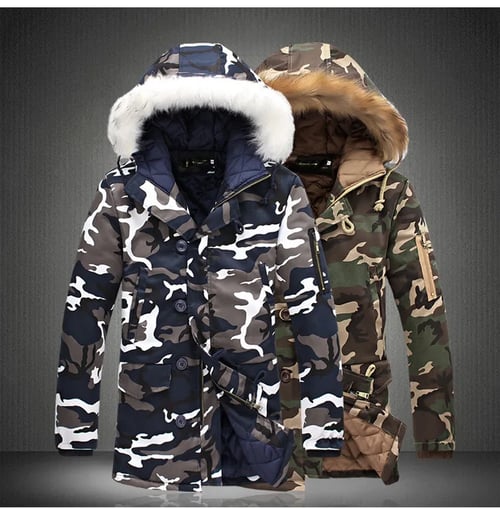 Camouflage Parka Mens Winter Jacket Men, Big And Tall Mens Winter Coats 5x