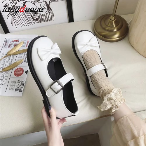 Womens Round Toe Cute Lolita Mary Janes Shoes Students Casual Creepers Pumps New 