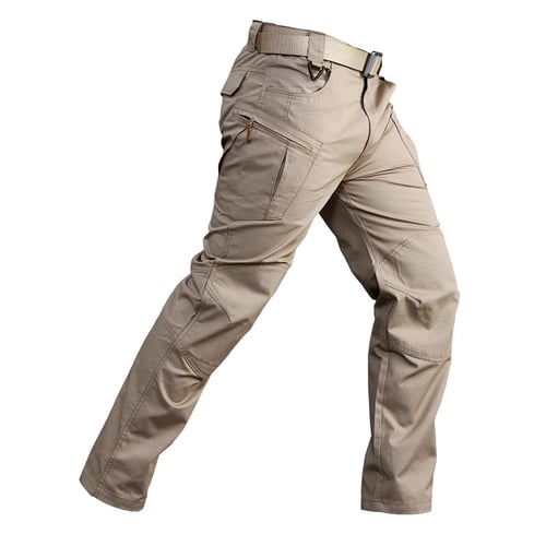 Men Outdoor Hiking Climbing Tactical Pocket Cargo Sport Trouser Waterproof Pants 