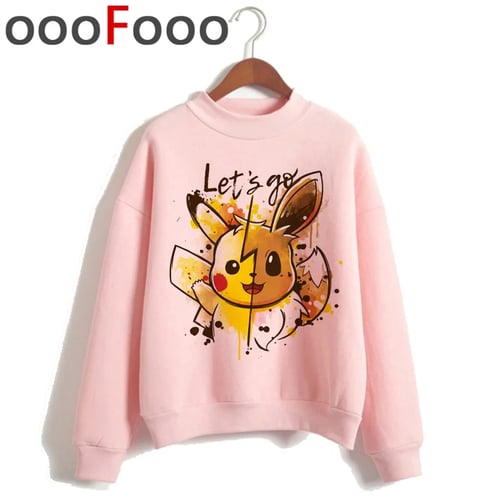 New Pokemon Go Kawaii Harajuku Warm Hoodies Women Pikachu Cute Japanese Anime Ullzang Sweatshirts Funny Cartoon 90s Hoody Female Buy New Pokemon Go Kawaii Harajuku Warm Hoodies Women Pikachu Cute Japanese