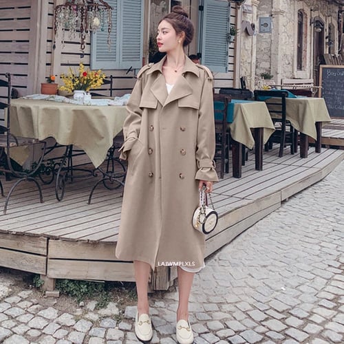2020 Autumn New Korean Fashion Double, Are Trench Coats Out Of Style 2020