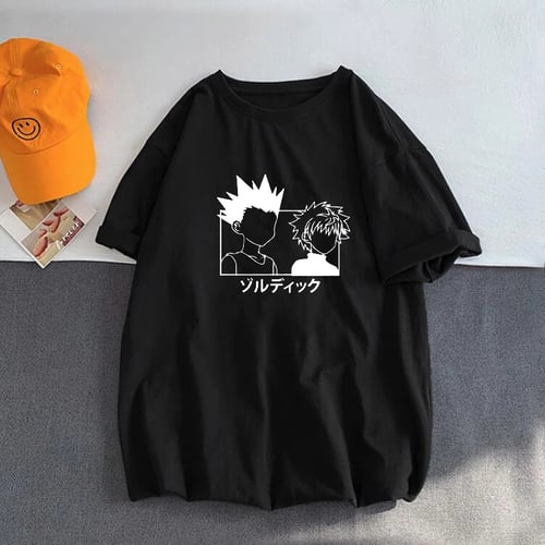 Janpanese Anime Hunter X Hunter T Shirt Men Cotton Summer Graphic Tees Unisex Killua Zoldyck Gon Printed T Shirt Summer Tops Buy Janpanese Anime Hunter X Hunter T Shirt Men Cotton Summer