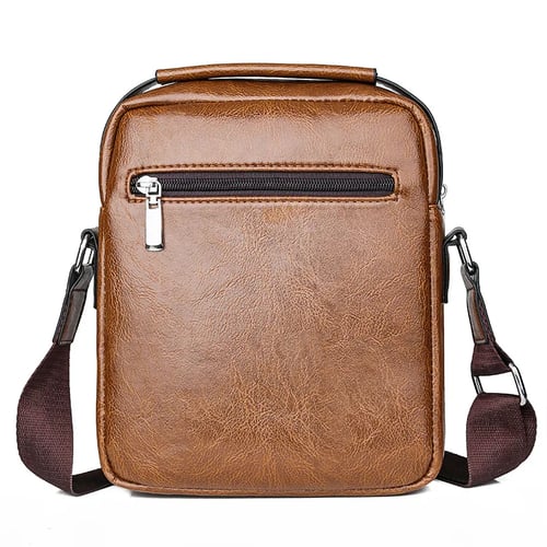 Nomber 2 Brand Handbag Men's Cowhide Leather Shoulder Bag Quality Men Bags Crossbody for Men Briefcase Bags Color 1