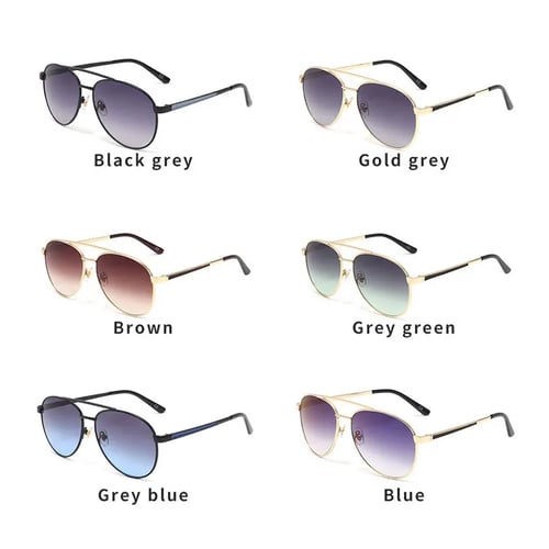 Mens Classic Aviator Fashion Sunglasses Driving Black Silver Gold Eye-wear New 