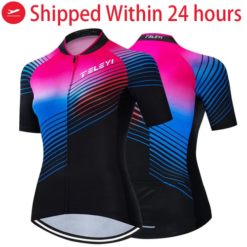 Women's Cycling Jersey Clothing Bicycle Sportswear Short Sleeve Bike Shirt X10 