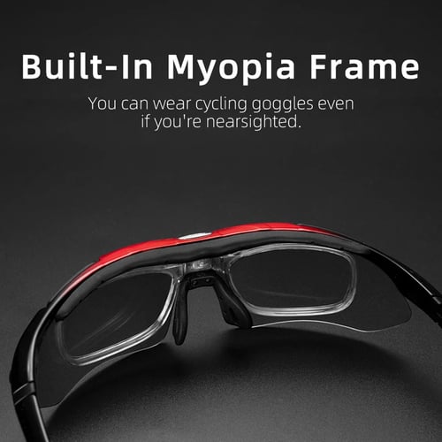 5 Lenses Polarized Cycling Sunglasses Bike Goggles Eyewear Sport Glasses UV400 