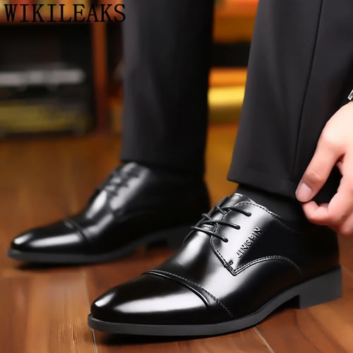 Mens Blue and White Genuine Leather Shoes Formal Shoes Oxford Dress Shoes 
