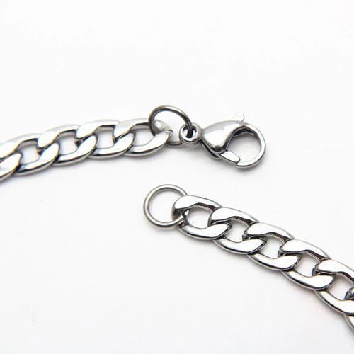 50cm 60cm 70cm Figaro Link Chain Jewelry Classic Curb Necklace 3 6mm Stainless Steel Silver Color Chain For Men Women Buy 50cm 60cm 70cm Figaro Link Chain Jewelry Classic Curb Necklace 3 6mm