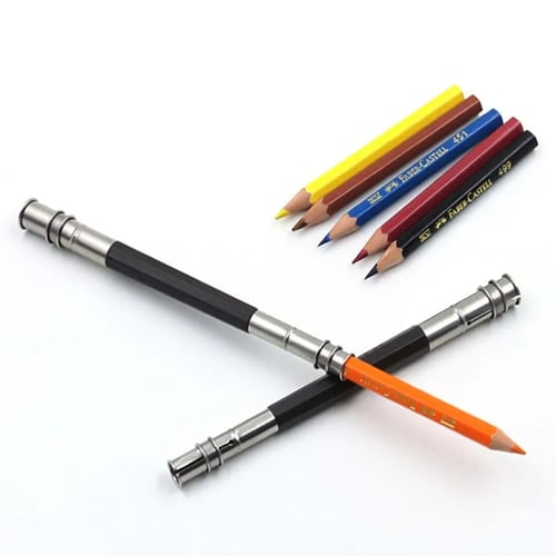Adjustable Dual Head Pencil Extender Holder School Office Paintin.OU