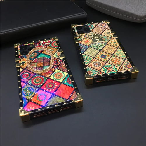 Luxury Vintage Retro Flower Hard Case For Apple Iphone 5 6 7 8 10 X Xr Xs Max