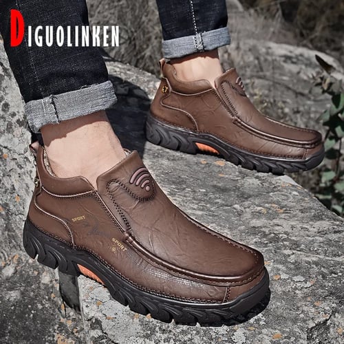 Winter Men's Ankle Boots Casual Walking Hiking Outdoor Warm Snow Cotton Shoes sz