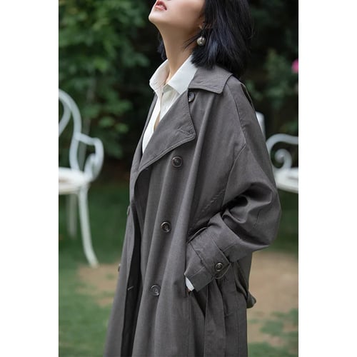 CHIC Ladies Womens Cape Casual Linen Hooded Loose Knee Long Coat Jacket Overcoat