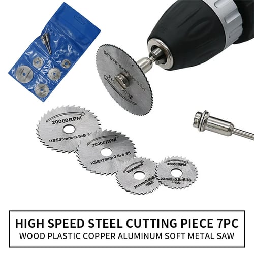 7Pcs/Set Pro Rotary cutter Mini HSS Circular Saw Disc Blades Blade cutter kits 