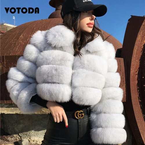 Fluffy Furry Fake Fur Jacket Mujer, Are Faux Fur Coats Warm