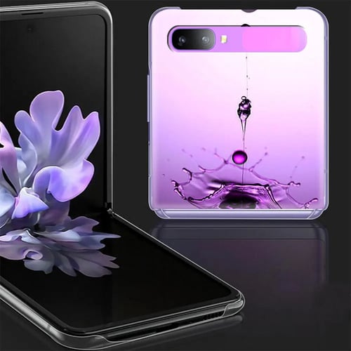 Infinity On Purple Transparent Pc Hard Case For Samsung Galaxy Z Flip 5g Back Cover For Samsung Z Flip Phone Shell Coque Buy Infinity On Purple Transparent Pc Hard Case For