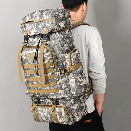 Outdoor Backpack Bags Climbing Rucksack Travel Camping Military Luggage Sports 